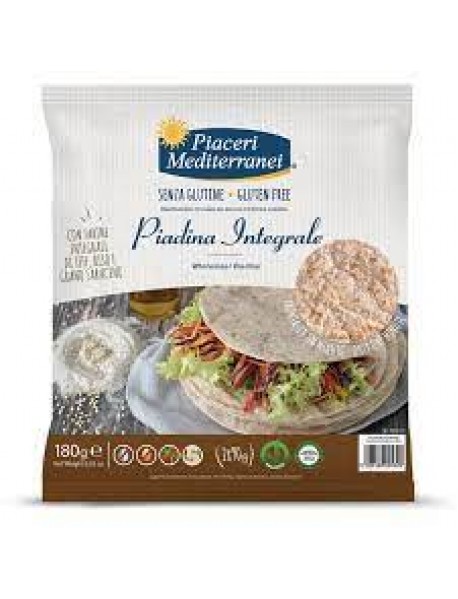 PIACERI MEDITERRANEI PIADINA INTEGRALE 180G