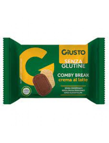 GIUSTO SENZA GLUTINE COMBY BREAK CON CREMA AL LATTE 26G