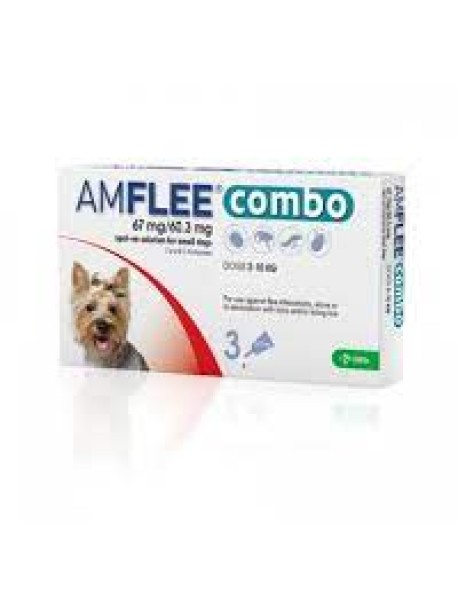 AMFLEE COMBO CANI 2-10KG 67MG+60,3MG 3 PIPETTE 