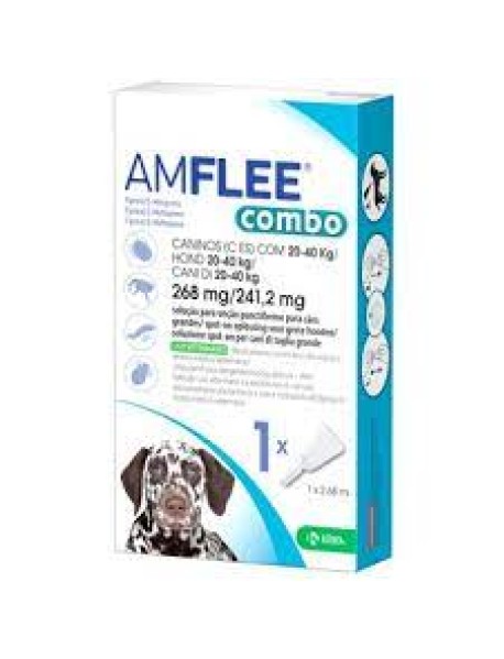 AMFLEE COMBO CANI 20-40KG 268MG+241,2MG 3 PIPETTE