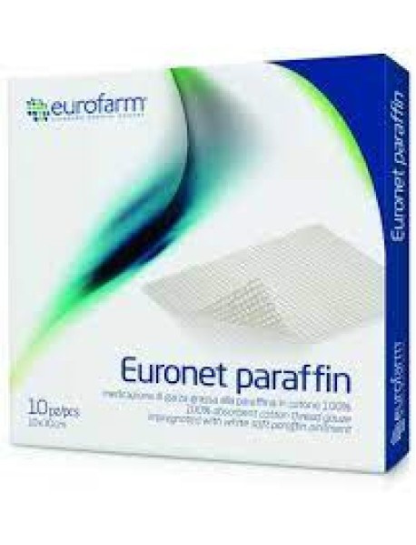 EURONET PARAFFIN GARZA 10X10CM 10 MEDICAZIONI