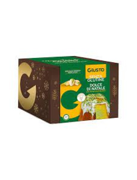 GIUSTO SENZA GLUTINE DOLCE DI NATALE CON CREMA DI PISTACCHIO 500G