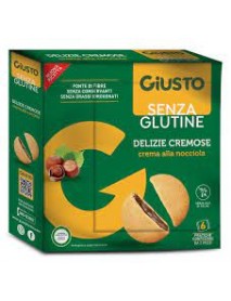 GIUSTO SENZA GLUTINE DELIZIE CREMOSE ALLA NOCCIOLA 180G