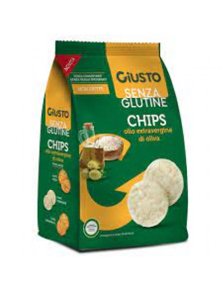 GIUSTO SENZA GLUTINE CHIPS ALL'OLIO EXTRA VERGINE DI OLIVA 40G