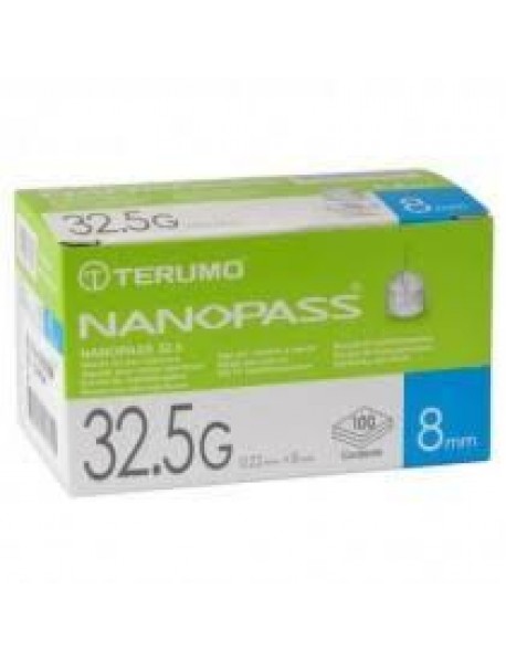 NANOPASS AGO PER PENNA DA INSULINA 32,5G 8MM 100 AGHI