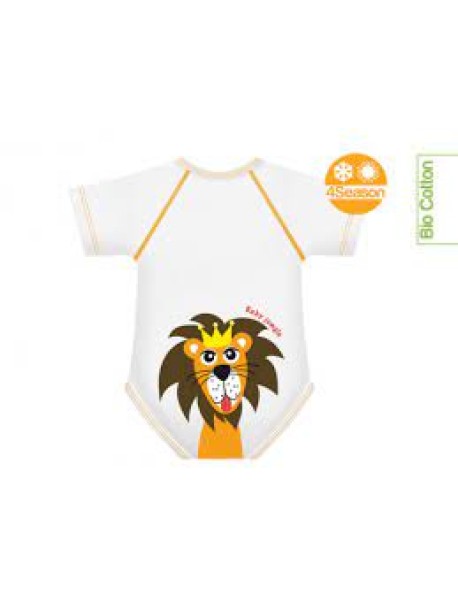 J BIMBI BODY 0-36M BIO COTONE 4S JUNGLE LEONE