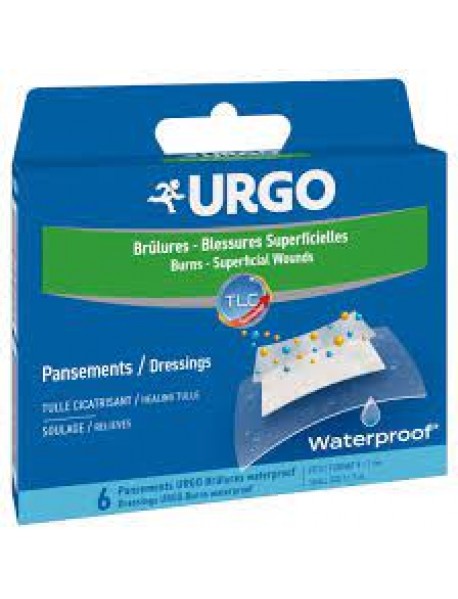 URGO USTIONI SUPERFICIALI WATERPROOF 5X7CM 6 CEROTTI