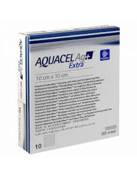 Aquacel Ag+ Extra 10x10 cm Medicazione per Piaghe da Decubito