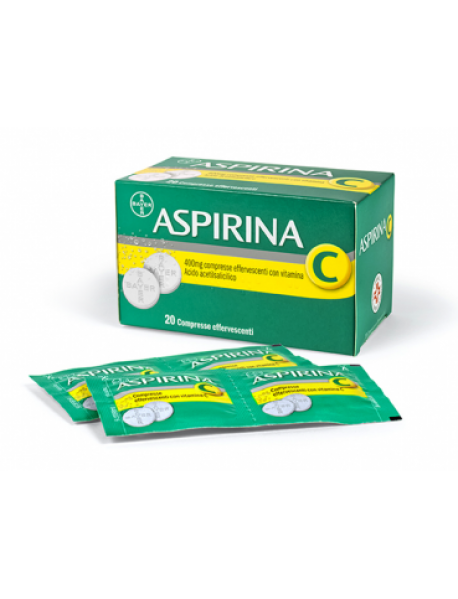 ASPIRINA C 400MG + 240MG 20 COMPRESSE EFFERVESCENTI