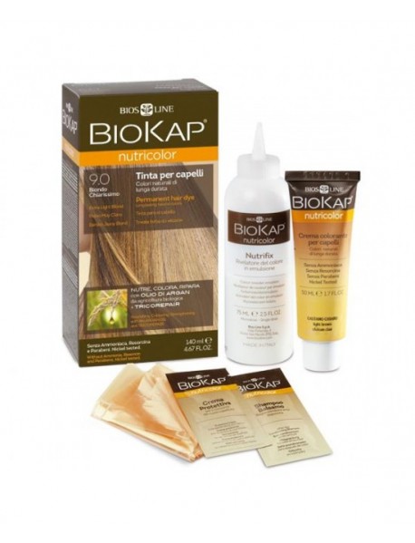 BIOS LINE BIOKAP NUTRICOLOR TINTURA PER CAPELLI 9,0 BIONDO CHIARISSIMO 140ML