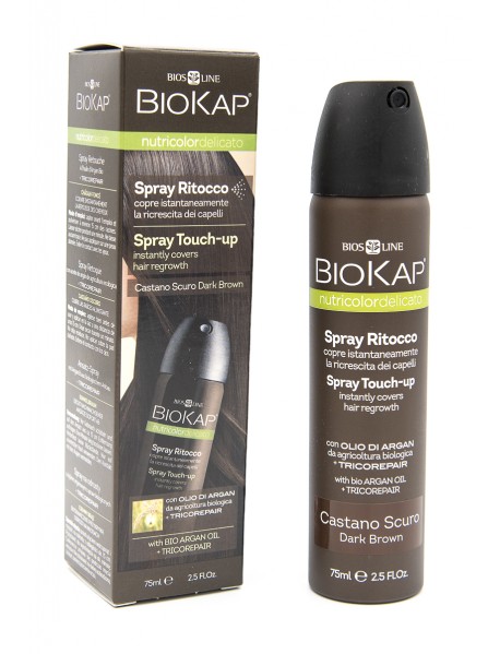 BIOS LINE BIOKAP NUTRICOLOR DELICATO SPRAY RITOCCO CASTANO SCURO 75ML