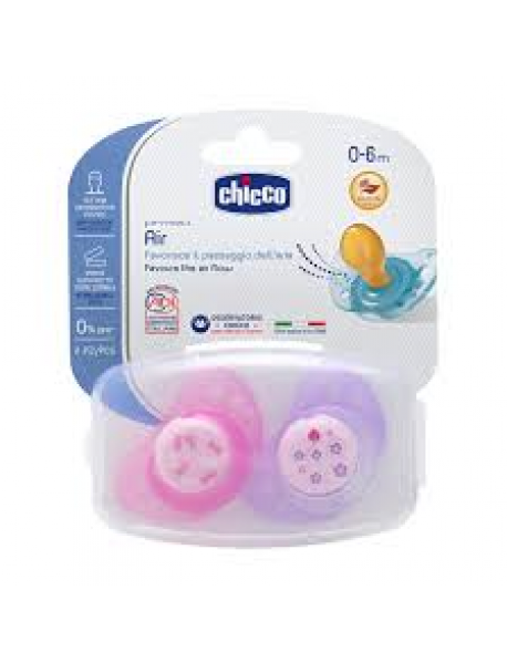 CHICCO SUCCHIETTO PHYSIO AIR CAUCCIU' GIRL 0-6 MESI 2 SUCCHIETTI