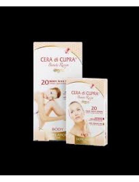 CERA DI CUPRA STRISCE DEPILATORIE VISO 20PZ