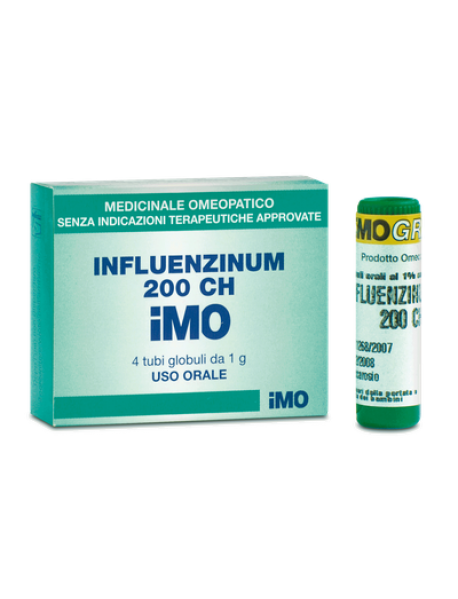 IMO INFLUENZINUM 200CH GLOBULI 4 CONTENITORI MONODOSE DA 1G 