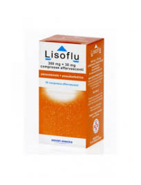 LISOFLU 16 COMPRESSE EFFERVESCENTI 300MG+30MG