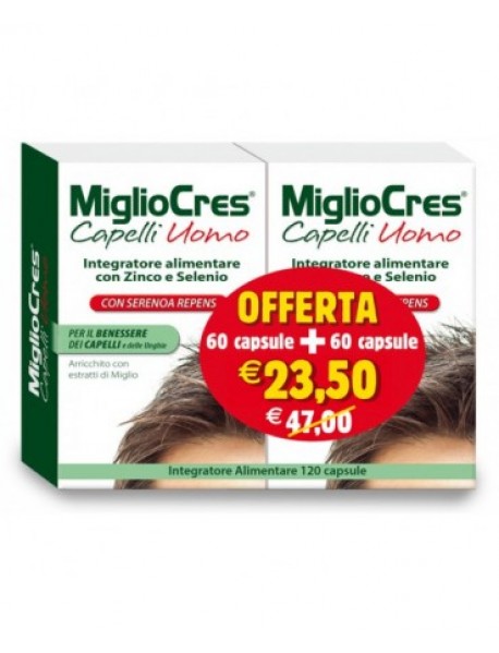 MIGLIOCRES CAPELLI UOMO 60 + 60 CAPSULE