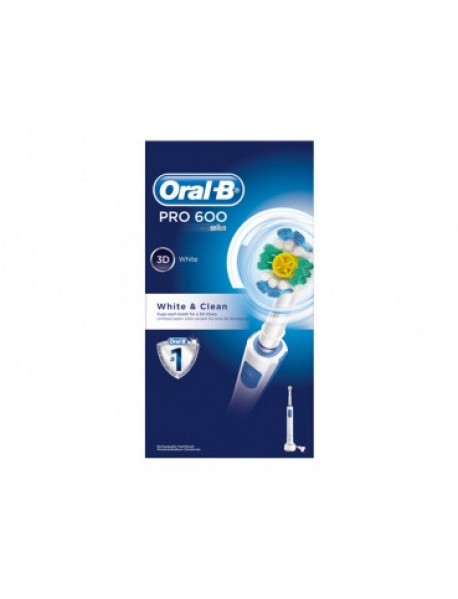 ORAL-B SPAZZOLINO ELETTRICO POWER PC 600 BOX WHITE&CLEAN