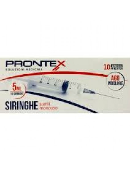 SAFETY PRONTEX SIRINGA 5ML CON AGO INDOLORE 10 SIRINGHE