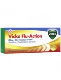 VICKS FLU ACTION 12 COMPRESSE 200+30MG