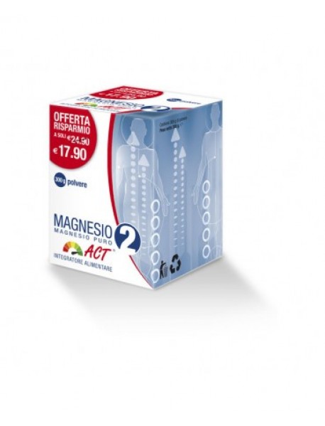 MAGNESIO 2 ACT MAGNESIO PURO POLVERE 300G 