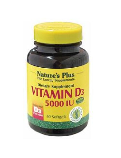 NATURE'S PLUS VITAMIN D3 5000UI 60 CAPSULE 