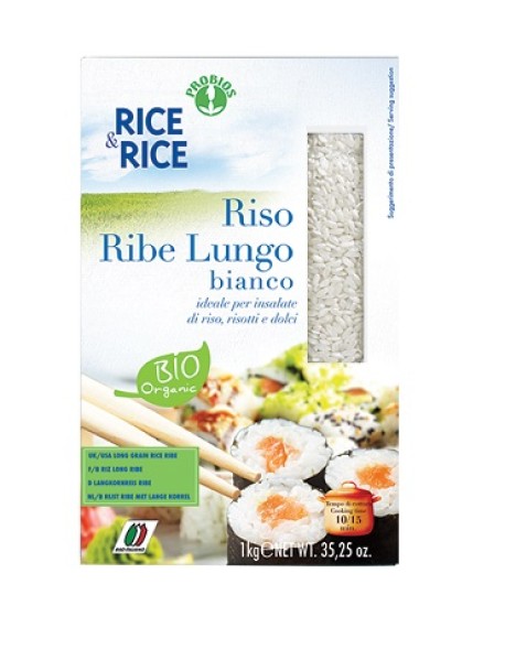 RICE&RICE RISO LUNGO RIBE BIANCO 1KG