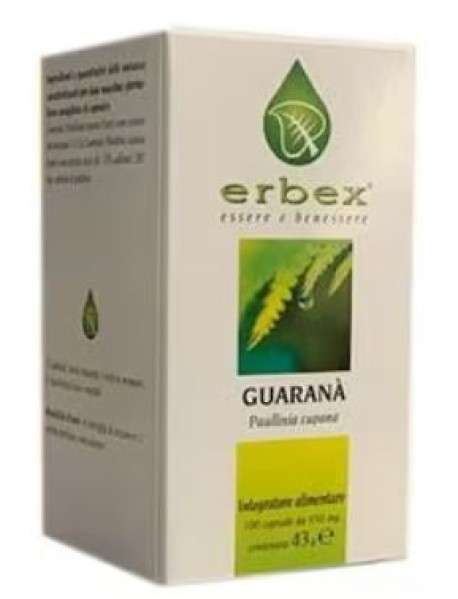 GUARANA' 100 CAPSULE ERBEX