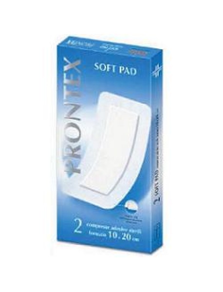 SAFETY PRONTEX SOFT PAD 10X20CM 2 COMPRESSE  