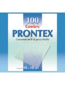 SAFETY PRONTEX GARZE CAMBRIC COMPRESSE DI GARZA 10X10CM 100 PEZZI