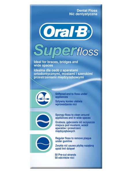 ORAL-B SUPERFLOSS 50 FILI INTERDENTALI