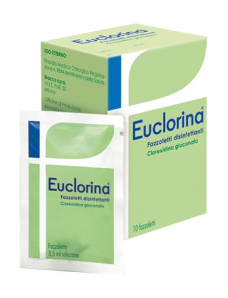 EUCLORINA 10 FAZZOLETTI DISINFETTANTI