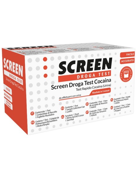 SCREEN DROGA TEST COCAINA PER URINA 1 TEST