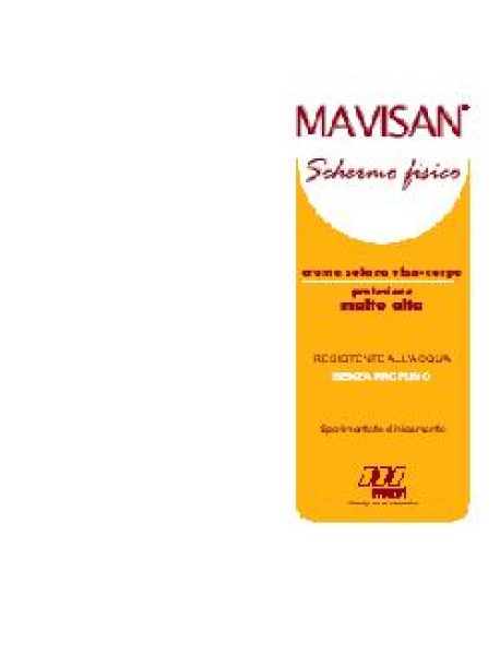 MAVISAN SCHERMO FISICO PROTEZIONE MOLTO ALTA 150ML