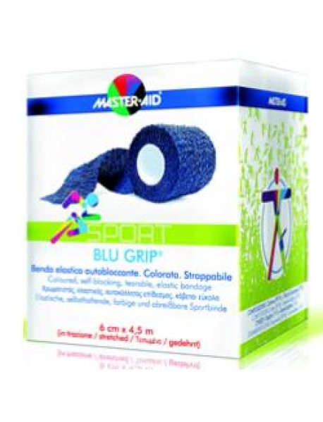 MASTER-AID BENDA ELASTICA BLU GRIP 4X450CM