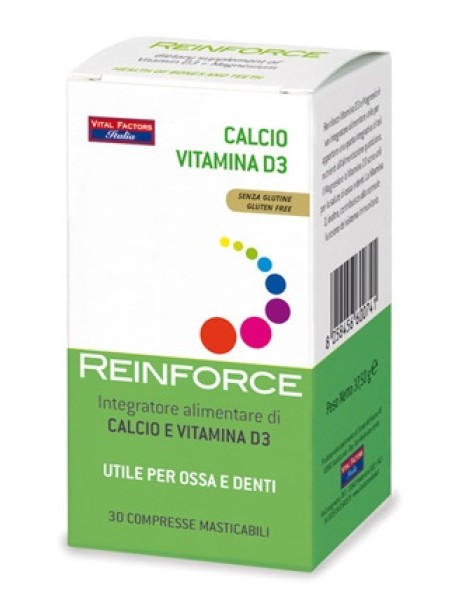 VITAL FACTORS REINFORCE CALCIO E VITAMINA D 30 COMPRESSE