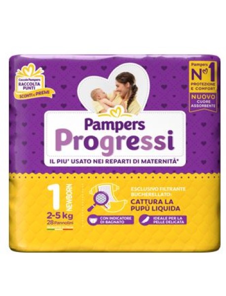 PAMPERS PROGRESSI NEWBORN 28PZ 