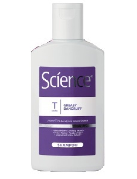 SCIENCE SHAMPOO TRATTAMENTO PER CAPELLI CON FORFORA GRASSA 200ML