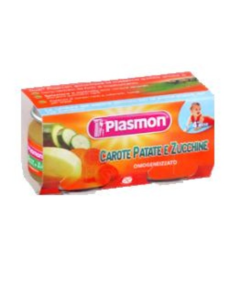 PLASMON OMOGENEIZZATO CAROTE PATATE E ZUCCHINE 80GX2