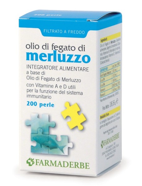 FARMADERBE OLIO DI FEGATO DI MERLUZZO 200 PERLE