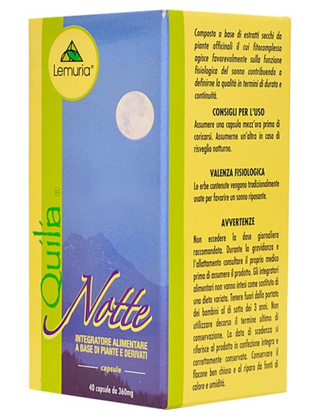 QUILIA NOTTE 40 CAPSULE LEMURIA