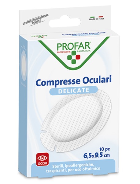 PROFAR COMPRESSE OCULARI 10CM 10 PEZZI