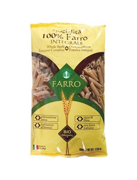 PENNE RIG INTEGR 100% FARRO 500G