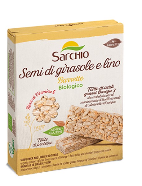 SARCHIO SNACK SEMI DI GIRASOLE E LINO 80G