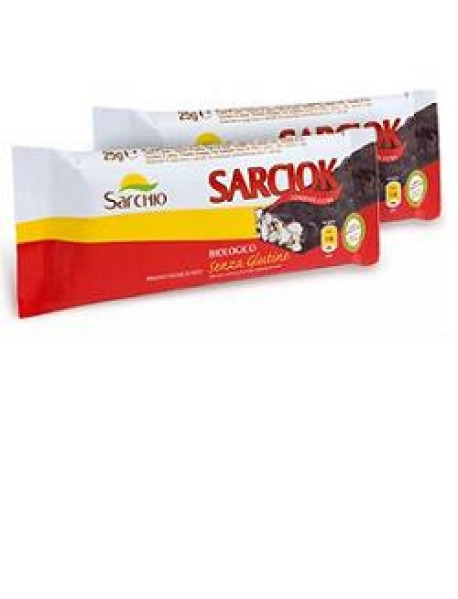 SARCHIO SARCIOK CIOCCOLATO FONDENTE 25G