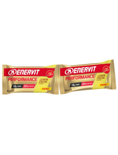 ENERVIT POWER SPORT DOUBLE LEMON CREAM 60G 1 BARRETTA (2 MEZZE PORZIONI DA 30G)