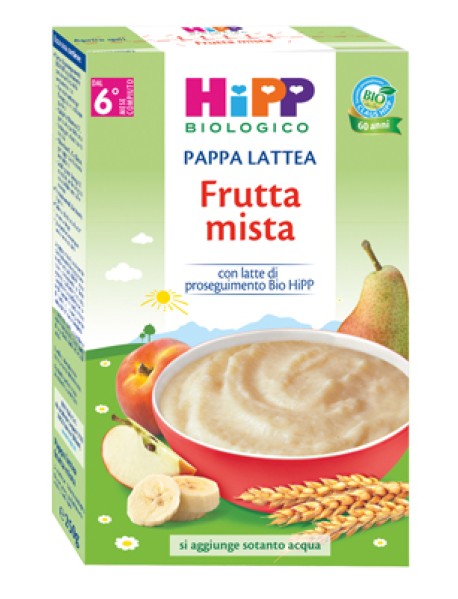 HIPP BIO PAPPA LATTEA FRUTTA MISTA 250G