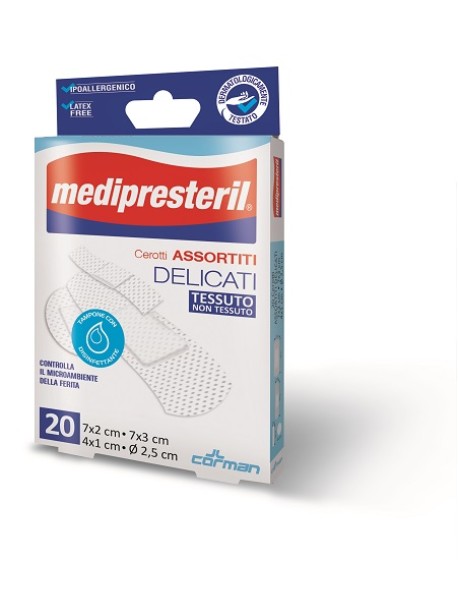 MEDIPRESTERIL CEROTTI DELICATI ASSORTITI 20PZ