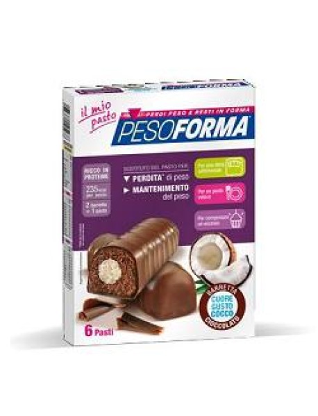 PESOFORMA CIOCCOLATO CUORE COCCO 12 BERRETTE