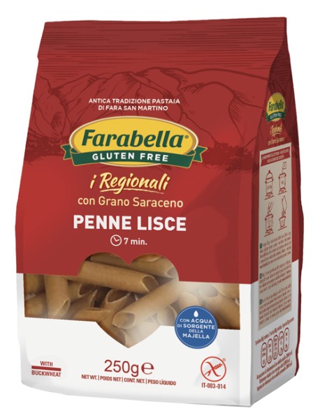 FARABELLA PENNE LISCE AL GRANO SARACENO 250G