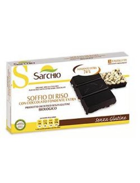 SARCHIO SOFFIO DI RISO CIOCCOLATO FONDENTE EXTRA 75G